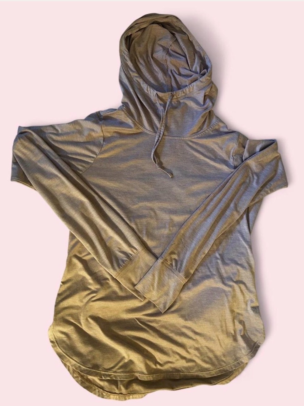 GAIAM Performance Hooded Long Sleeve Pullover Heather Pink Size Large